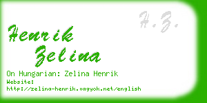 henrik zelina business card